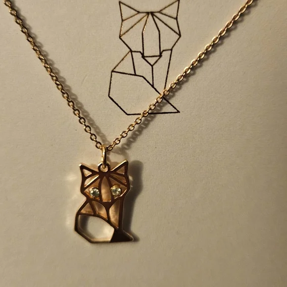 Lauren Conrad Rose Gold Fox Necklace - Picture 2 of 8
